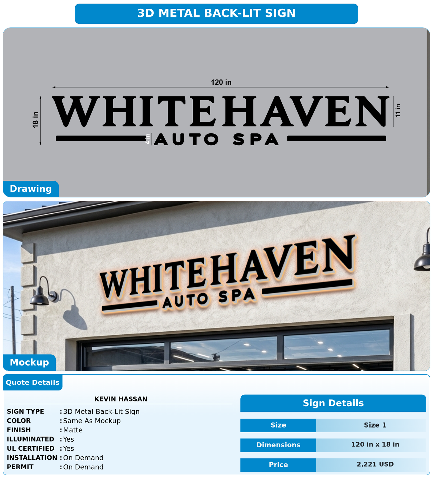 CUSTOM MOCKUP SIGN FOR kevin hassan