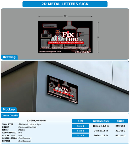 CUSTOM MOCKUP SIGN FOR Joseph Johnson