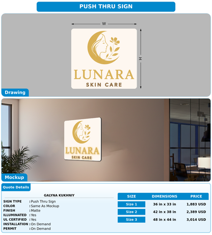 CUSTOM MOCKUP SIGN FOR Galyna Kukhniy