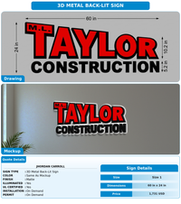 CUSTOM MOCKUP SIGN FOR Jhordan Carroll
