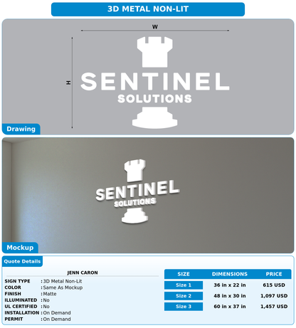 CUSTOM MOCKUP SIGN FOR Jenn Caron