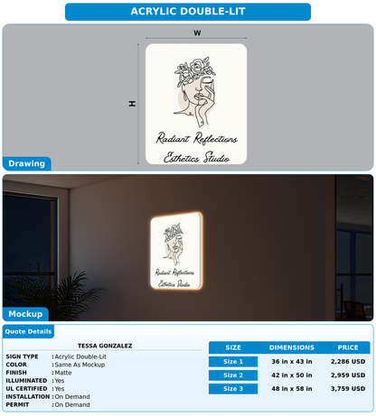 CUSTOM MOCKUP SIGN FOR Tessa Gonzalez