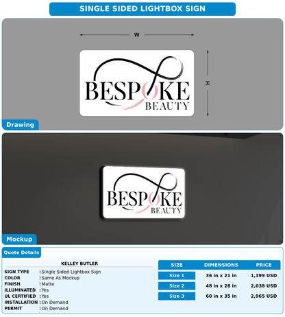 CUSTOM MOCKUP SIGN FOR Kelley Butler
