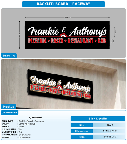 CUSTOM MOCKUP SIGN FOR AJ  ROTONDE