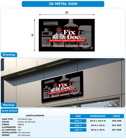 CUSTOM MOCKUP SIGN FOR Joseph Johnson
