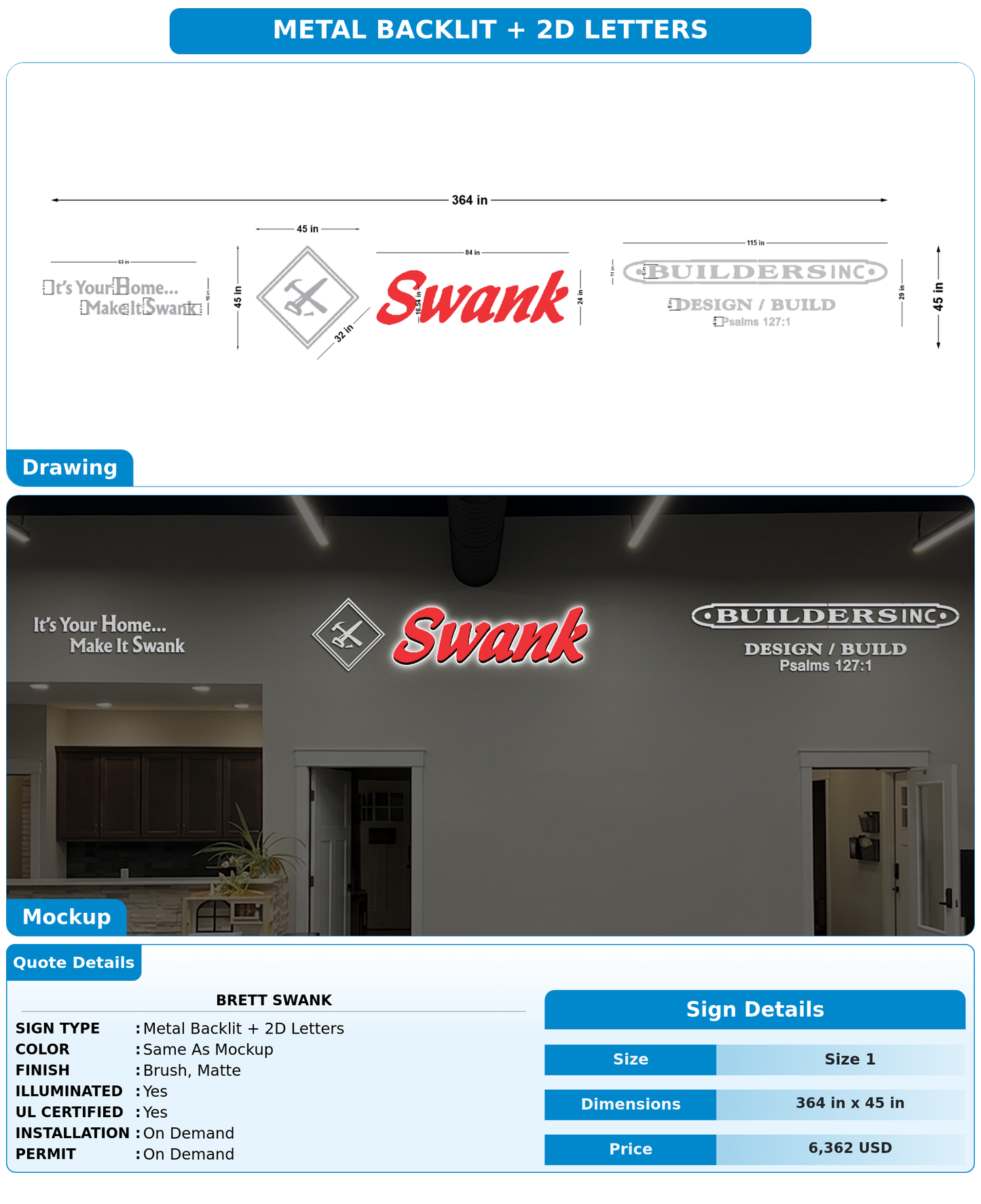 CUSTOM MOCKUP SIGN FOR Brett Swank