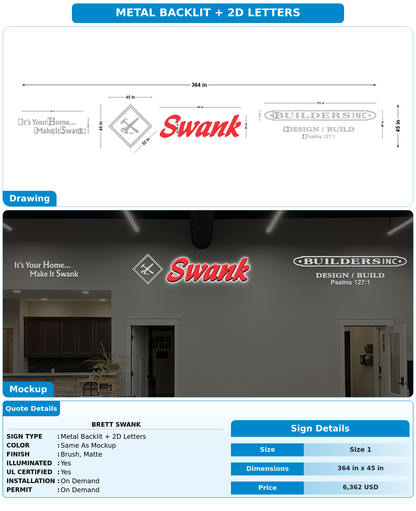 CUSTOM MOCKUP SIGN FOR Brett Swank