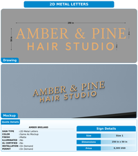 CUSTOM MOCKUP SIGN FOR Amber breland