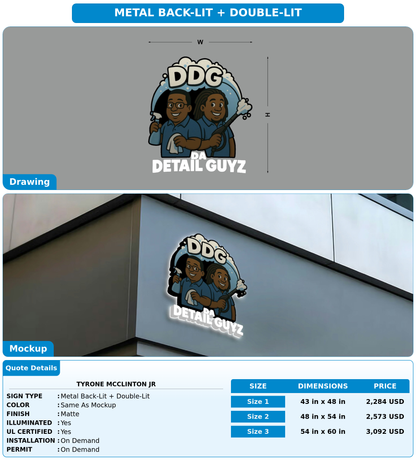CUSTOM MOCKUP SIGN FOR Tyrone McClinton jr