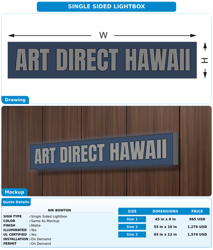 CUSTOM MOCKUP SIGN FOR Nik Bowton