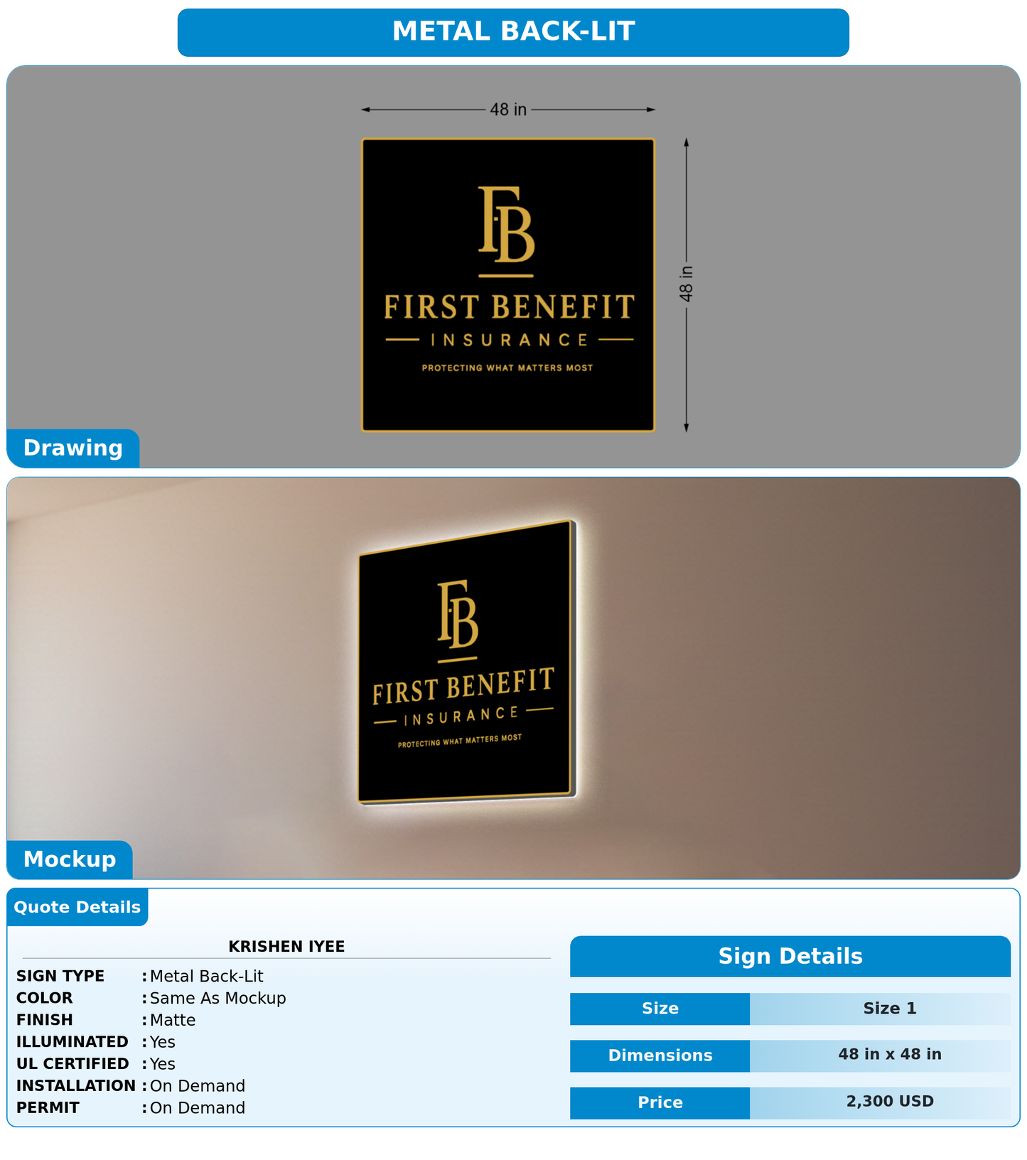 CUSTOM MOCKUP SIGN FOR Krishen iyee