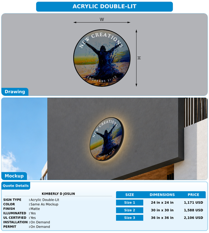 CUSTOM MOCKUP SIGN FOR Kimberly D Joslin