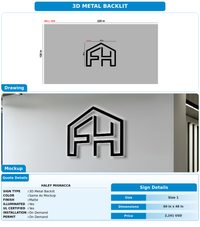 CUSTOM MOCKUP SIGN FOR Haley mignacca
