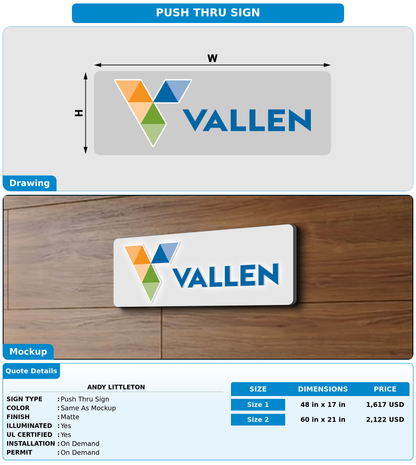 CUSTOM MOCKUP SIGN FOR Andy Littleton