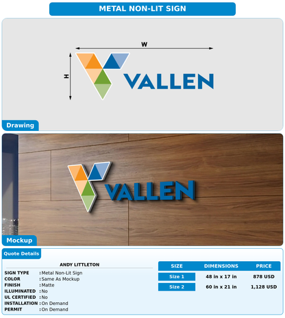 CUSTOM MOCKUP SIGN FOR Andy Littleton