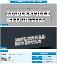 CUSTOM MOCKUP SIGN FOR Linda Kay