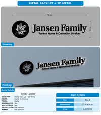 CUSTOM MOCKUP SIGN FOR Daniel L Jansen