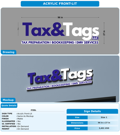 CUSTOM MOCKUP SIGN FOR Itzel