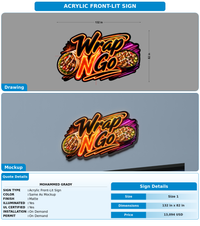 CUSTOM MOCKUP SIGN FOR Mohammed Grady