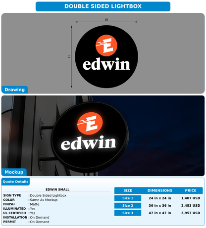 CUSTOM MOCKUP SIGN FOR Edwin Small