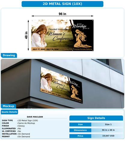 CUSTOM MOCKUP SIGN FOR Dave Maclean