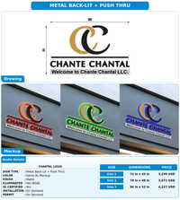 CUSTOM MOCKUP SIGN FOR Chantal Louis