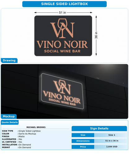 CUSTOM MOCKUP SIGN FOR Michael Brooks