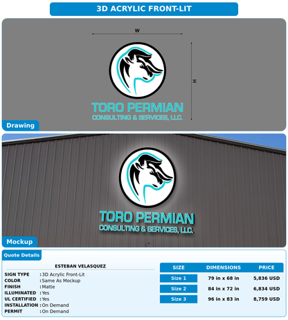 CUSTOM MOCKUP SIGN FOR Esteban Velasquez