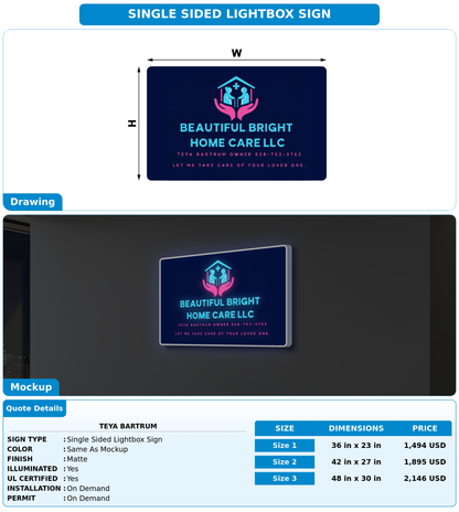 CUSTOM MOCKUP SIGN FOR Teya Bartrum