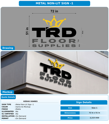CUSTOM MOCKUP SIGN FOR Ozeias Soares