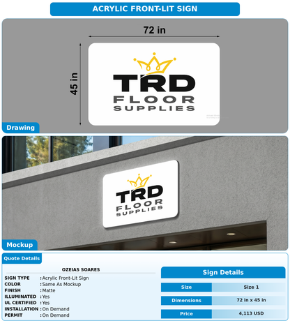 CUSTOM MOCKUP SIGN FOR Ozeias Soares