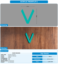 CUSTOM MOCKUP SIGN FOR SAQIB NAKADAR