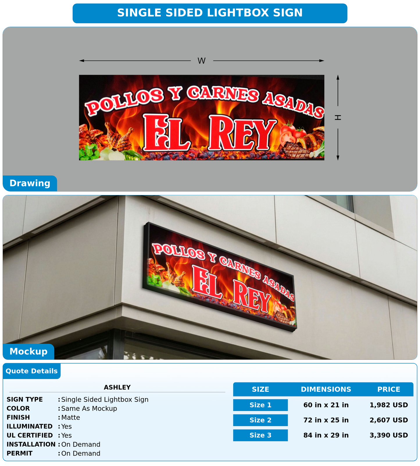 CUSTOM MOCKUP SIGN FOR Ashley