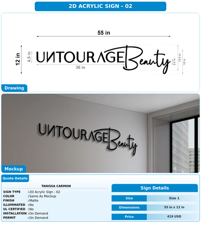 CUSTOM MOCKUP SIGN FOR Tanissa Carmon