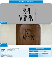 CUSTOM MOCKUP SIGN FOR Dr. Sarah Phen O.D.