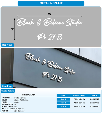 CUSTOM MOCKUP SIGN FOR Anmhy Wilmot