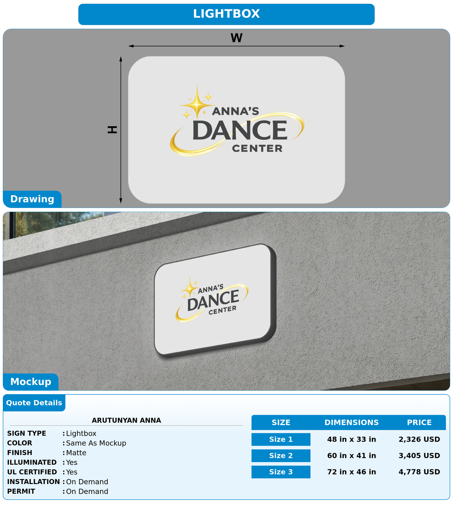 CUSTOM MOCKUP SIGN FOR Arutunyan Anna