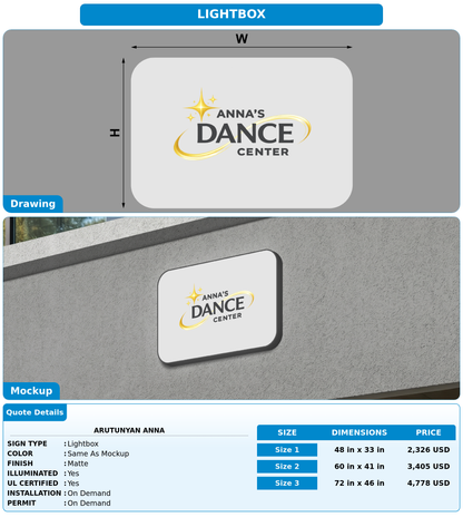 CUSTOM MOCKUP SIGN FOR Arutunyan Anna