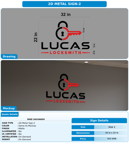 CUSTOM MOCKUP SIGN FOR mike sachakov