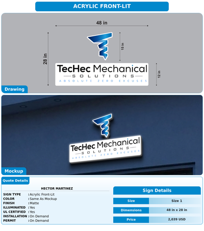 CUSTOM MOCKUP SIGN FOR Hector Martinez