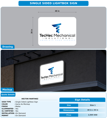 CUSTOM MOCKUP SIGN FOR Hector Martinez