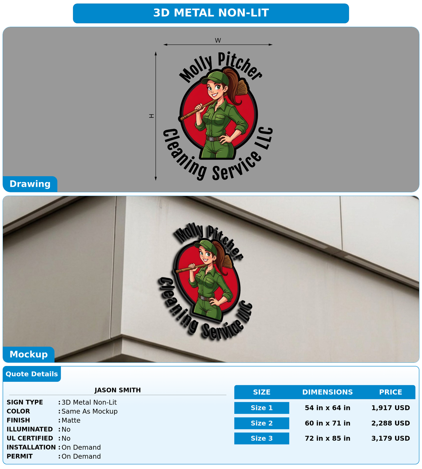 CUSTOM MOCKUP SIGN FOR Jason Smith