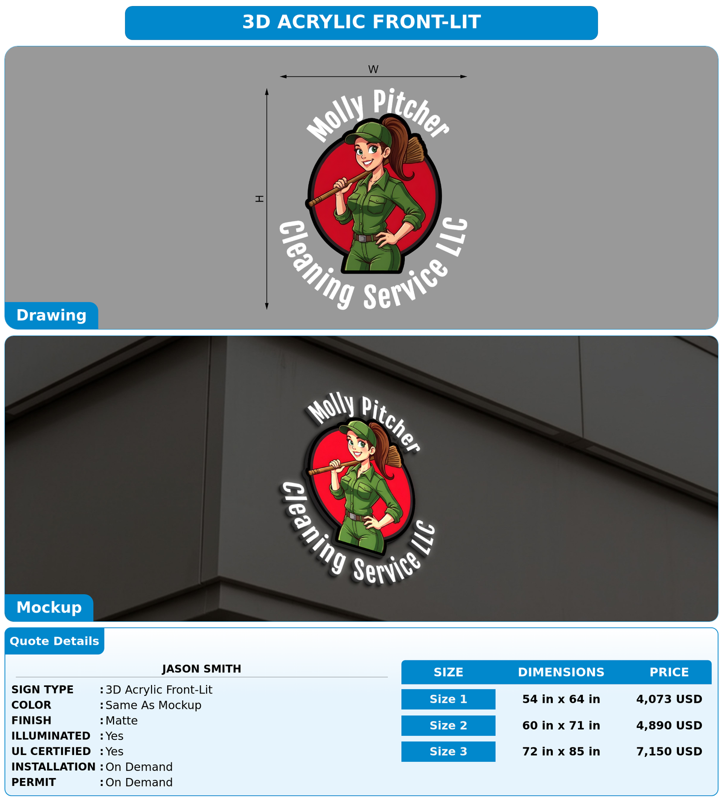 CUSTOM MOCKUP SIGN FOR Jason Smith