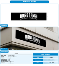 CUSTOM MOCKUP SIGN FOR Wendy