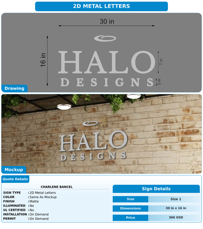 CUSTOM MOCKUP SIGN FOR Charlene Bancel