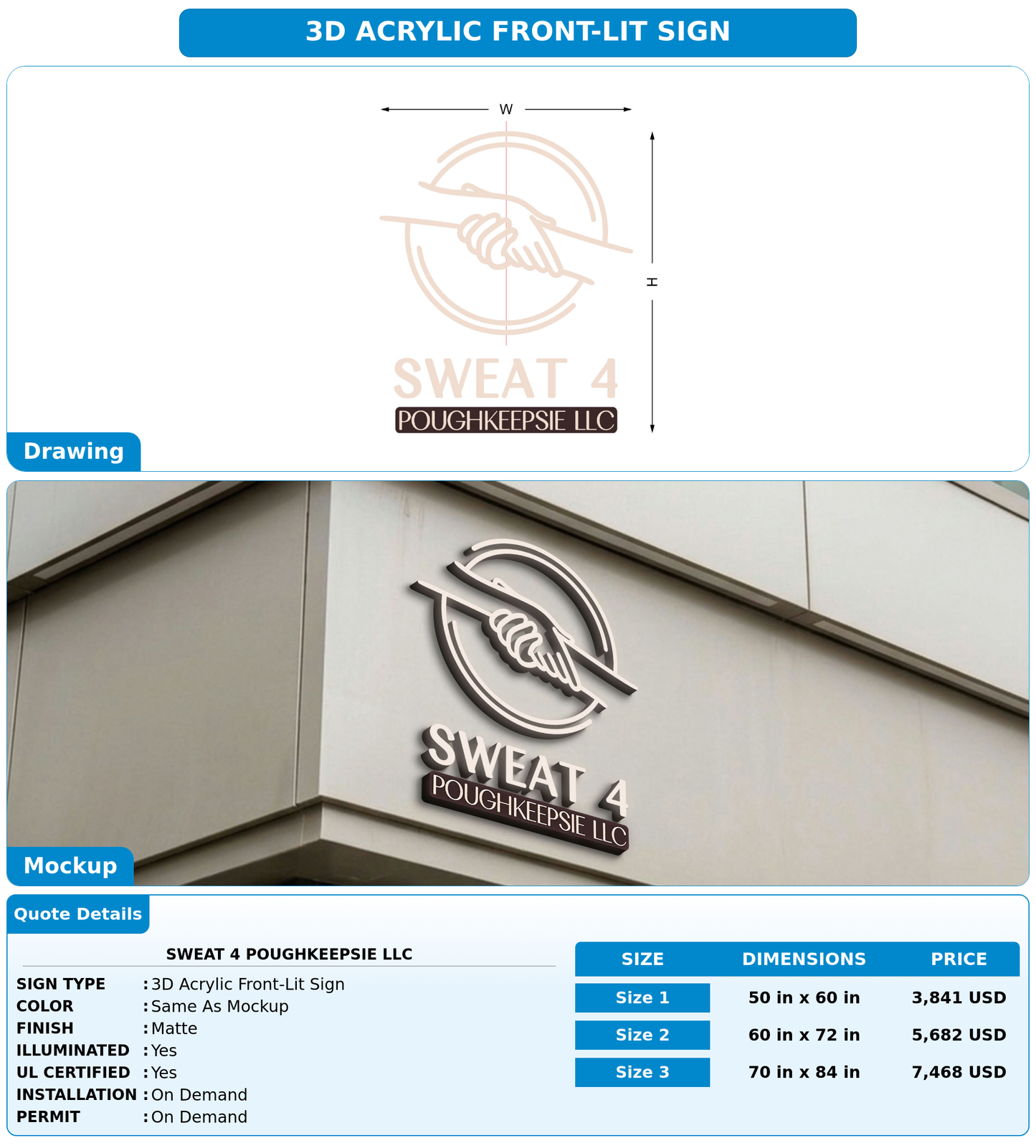 CUSTOM MOCKUP SIGN FOR SWEAT 4 POUGHKEEPSIE LLC