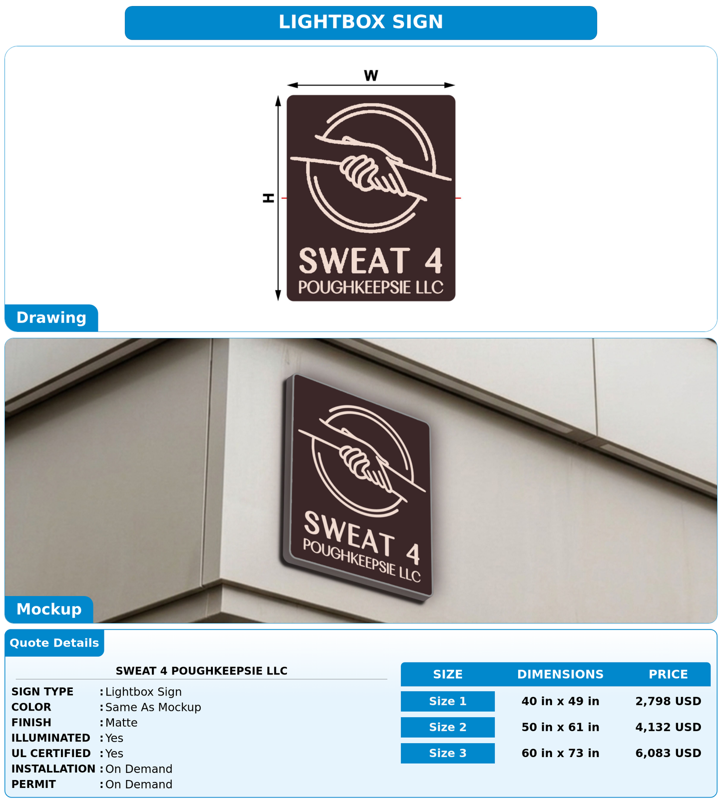 CUSTOM MOCKUP SIGN FOR SWEAT 4 POUGHKEEPSIE LLC