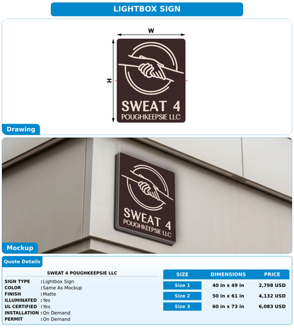 CUSTOM MOCKUP SIGN FOR SWEAT 4 POUGHKEEPSIE LLC