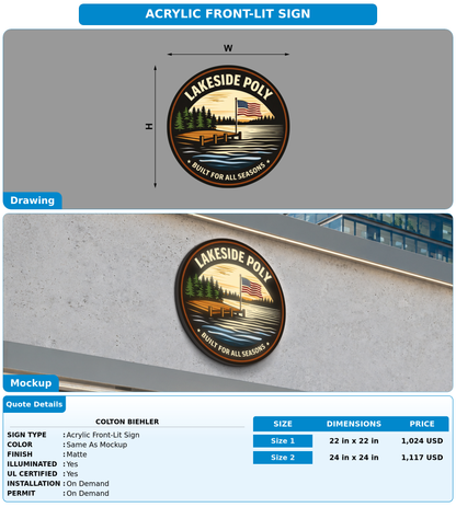 CUSTOM MOCKUP SIGN FOR Colton Biehler