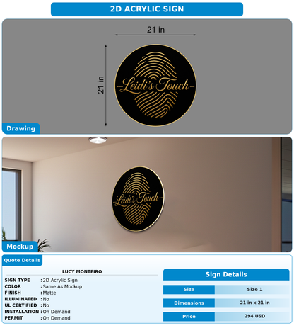 CUSTOM MOCKUP SIGN FOR Lucy Monteiro